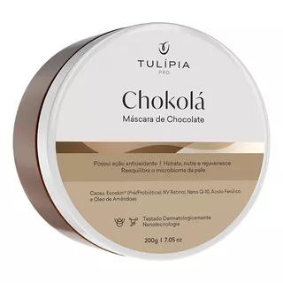 Chokolá Nano Máscara Ganache Nutritiva Tulípia 200g Tipo De Pele Todas