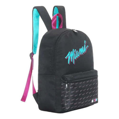 Mochila Nba Equipos Basket Urbana Escolar 24'' Baloncesto Color Negro Diseño De La Tela 16347