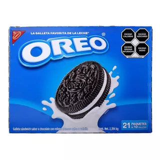 Oreo Galletas Sabor Chocolate Caja Con 21 Paquetes O 2.394kg