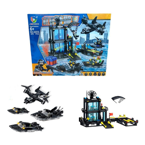  Juego De Legos Estacion De Policia Marina Cantidad De Piezas 479