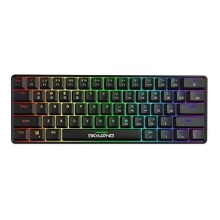 Teclado Skyloong Mecanico  60% Gateron Yellow Switch Gk61 