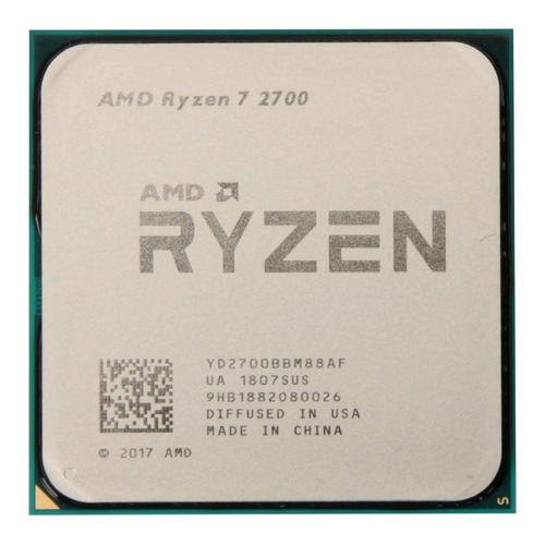 Procesador gamer AMD Ryzen 7 2700 YD2700BBM88AF de 8 núcleos y  4.1GHz de frecuencia