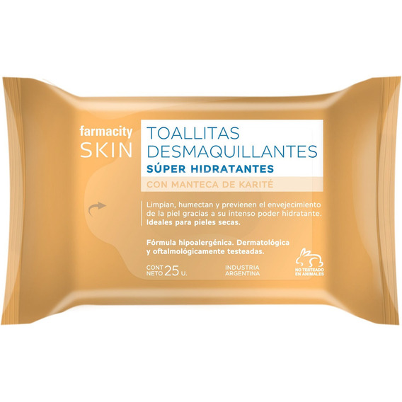 Toallitas Desmaquillantes Farmacity Skin Súper Hidratantes C