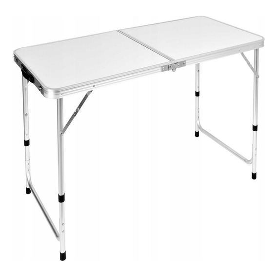 Mesa Plegable Aluminio 120x60cm Blanca Northwest