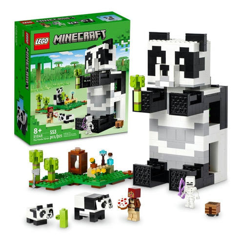 Kit De Construcción Lego Minecraft El Refugio-panda 21245 Cantidad de piezas 553