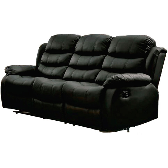 Sillon 3 Cuerpos Sofa Reclinable En Pu Living Beverly