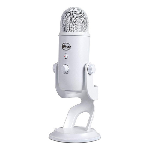 Micrófono Blue Yeti Condensador Omnidireccional color whiteout