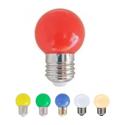 Lampara Gota Led 1w Color Foco Deco Guirnaldas Colores 