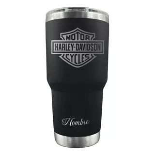 Termo 30 Oz Harley Davidson Motos Grabado Láser Con Nombre