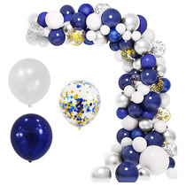 Set Globos N19 112pcs Azul Decoración Arco Cumpleños El Rey