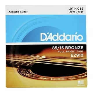 Set De Cuerdas 011 Daddario Para Guitarra Acústica 