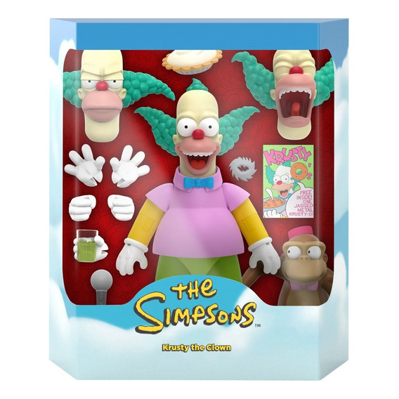 Krusty El Payaso Los Simpson Ultimates Super 7 Figura 7 PuLG