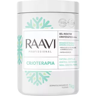 Gel Anticelulite Para Corpo Raavi Corporal Redutor Crioterápico En Pote De 1000ml/1kg Sim