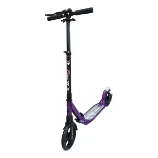 Scooter Adulto Niños Patineta Monopatín Freno Disco Plegable Color Morado