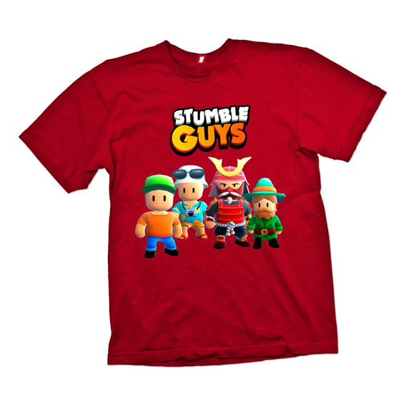 Polera Stumble Guys Para Niños Estampada Dtf Cod 001