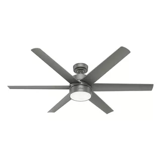 Ventilador De Techo Hunter 59629 Solaria Matte Silver 72 