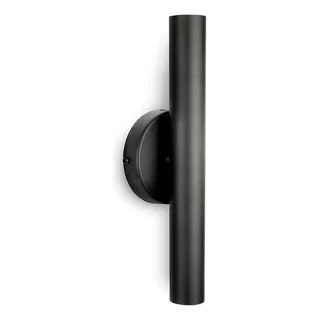 Arandela De Parede Foco Duplo Slim Palito - Preto 110v/220v