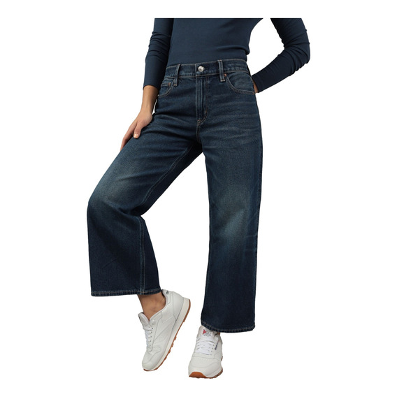 Pantalón Jean 90s Wide Leg Crop Dw American Eagle Mujer