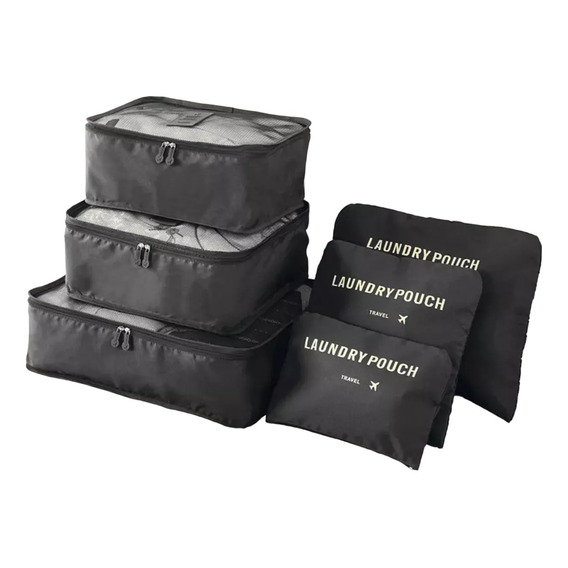 Organizador De Viaje Set X 6 Para Valija Bolso Avion Neceser