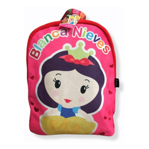 Mochila Jardin Disney Personajes Blancanieves Plush Color Blanca NIeves