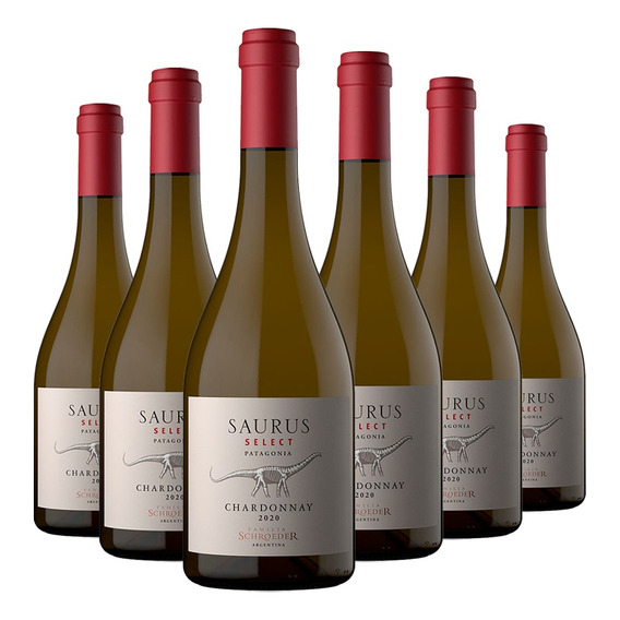 Vino Saurus Select Chardonnay 6x750cc Familia Schroeder
