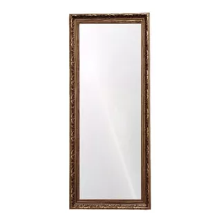 Espelho Moldura Luxo Dourada-escura 40x90 Para Decoração 