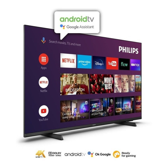 Philips Smart TV 7400 Series 50PUD7406/77 LED Android 10 4K 50" 110V/240V