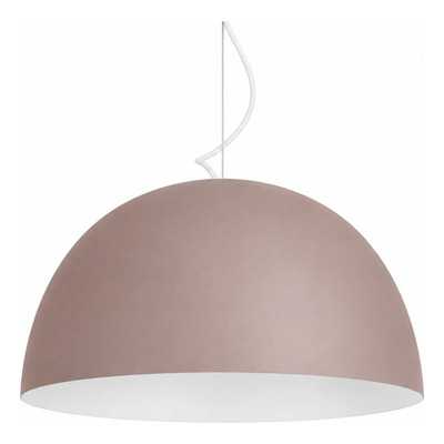 Ccolgante Campana 55cm Uva Interior Blanca Apto Led  Blanco/cobre