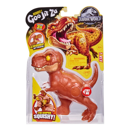 Figura Elástica Heroes Of Goo Jit Zu Jurassic World T.rex 3