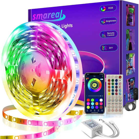 Cinta De Luz Led Rgb 20 Metros Tira Led + Control Bluetooth