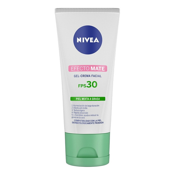 Crema Facial Hidratante Nivea Efecto Mate Con Fps 30 50 Ml Tipo de piel