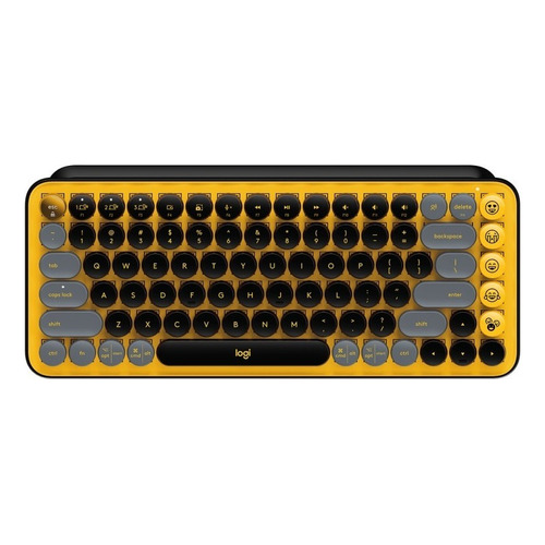 Teclado Logitech Pop Keys Multi-Device Wireless Black-Yellow