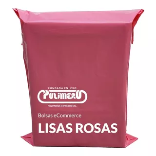 Sobres Bolsas Rosas Lisas Ecommerce Nº3 - 40x50+5 X100un