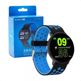 Smartband Pro Reloj Fitness Inteligente Bluetooth 4.0 Pcreg Color De La Caja Azul