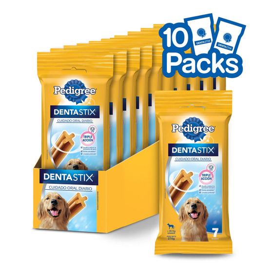 Pedigree Dentastix Cuidado Oral Perro Raza Gde 7 Barras 10un