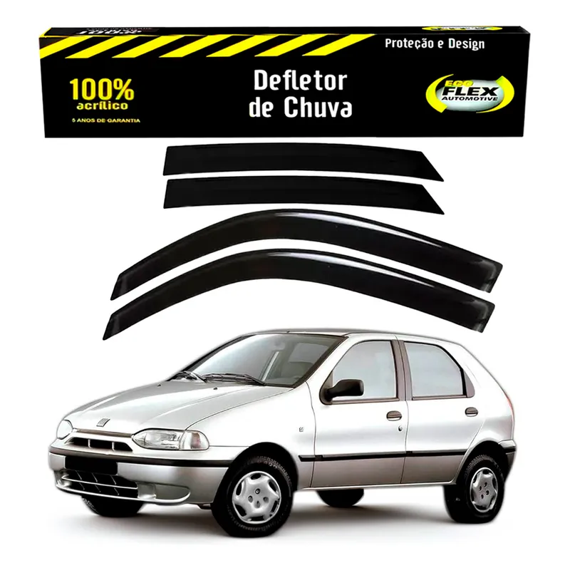 Jogo Calha Defletor Chuva Palio 1.0 1.5 4 Portas 1996 A 2000