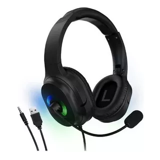 Auriculares Hypergear Stereo Microfono Para Pc Oficina Hogar Color Negro Color De La Luz Rgb