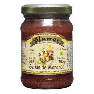 Geleia De Morango Clamar 205g 100% Natural Sem Conservantes