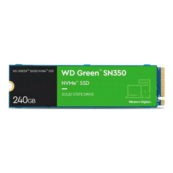 Disco Solido Ssd Wd 240gb 2.5 Nvme Pcie M2 2280 Green Sn350