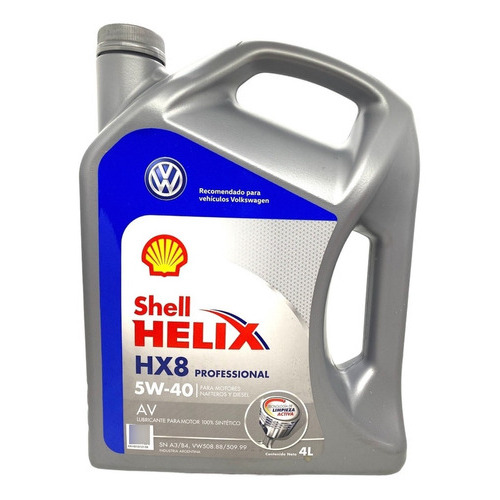Aceite Shell Helix Hx8 Professional Sintetico 5w-40 4 Litros