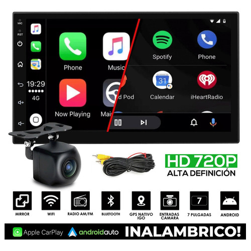 Estereo Pantalla Tactil Espejo Gps + Camara Estacionamiento