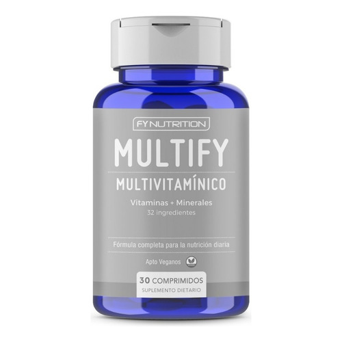 Multify - Multivitamínico Fynutrition - 32 vitaminas y minerales - 1 toma diaria