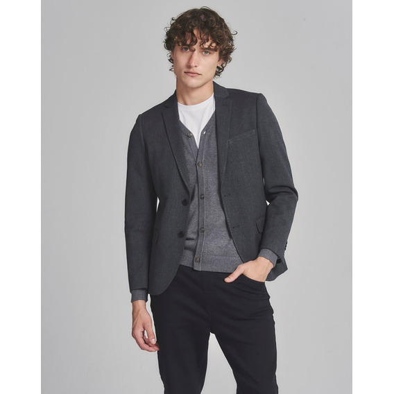 Saco Aragón, Regular Fit, Hombre, Gris Topo, Equus