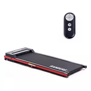 Cinta Caminar Con Motor Arg-360 Randers Ultraplana Display Negro Y Rojo