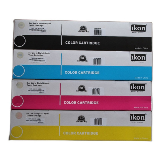 Kit De 4 Toner Para Ricoh Mpc 2003/2503/2004/2504 Bkcma