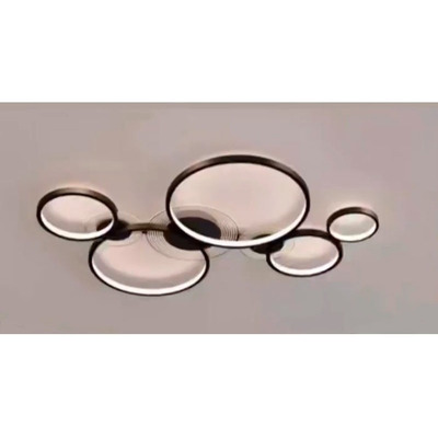 Plafon Led Ultra Moderno Simona 5 Aros Deco Luz Desing