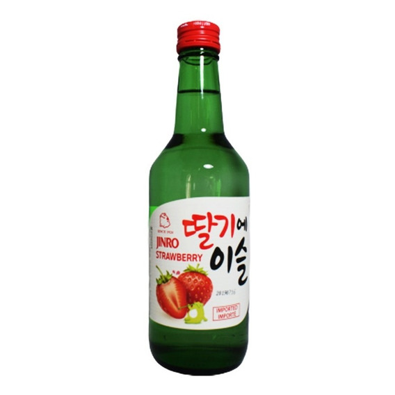 Soju Jinro Frutilla 360 Ml Bebida Corea Importada 