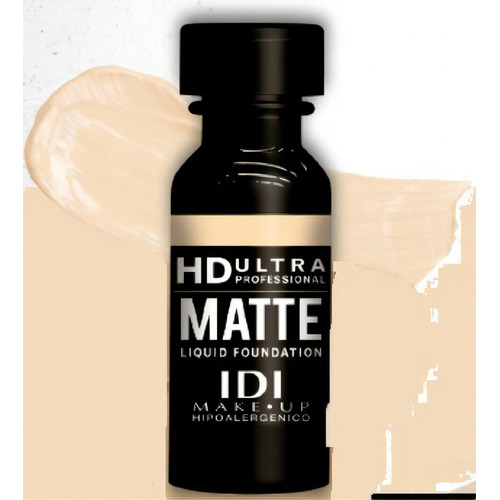 Base de maquillaje líquida IDI Make Up HD Ultra Matte tono 1