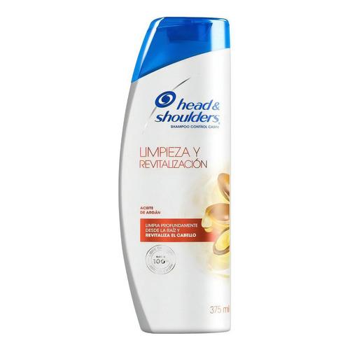 H&s Shampoo Con Aceite De Argán Limpieza  375 Ml