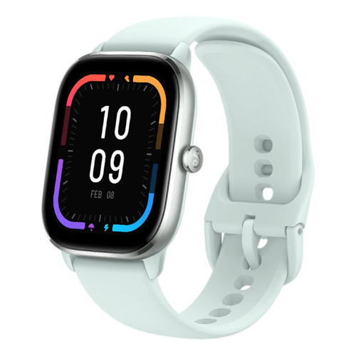 Smartwatch Amazfit Amoled GTS 4 Mini 1.65" caja de  aleación de aluminio y plástico  mint blue, malla  mint blue de  silicona